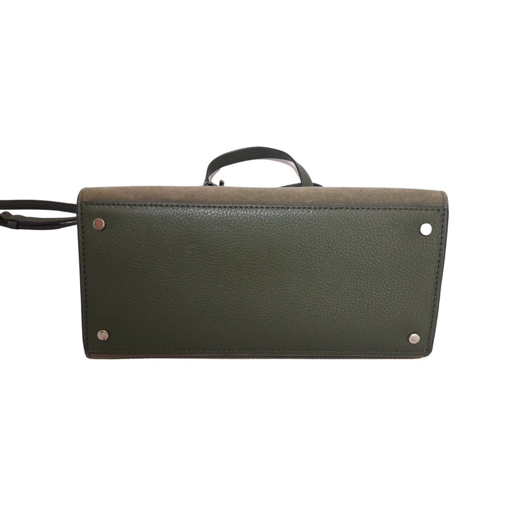 Kate Spade Army Green 'Hayes' Suede Small Satchel | Gently Used |