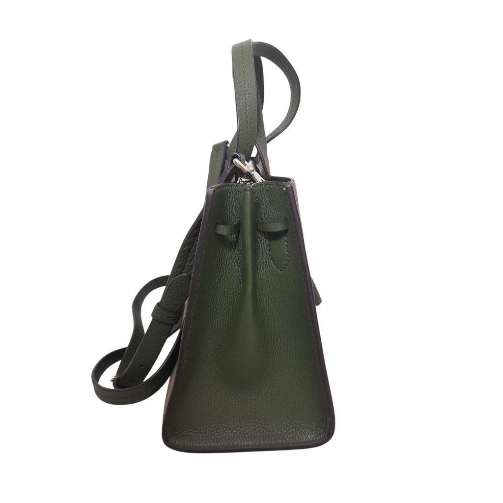 Kate Spade Army Green 'Hayes' Suede Small Satchel | Gently Used |