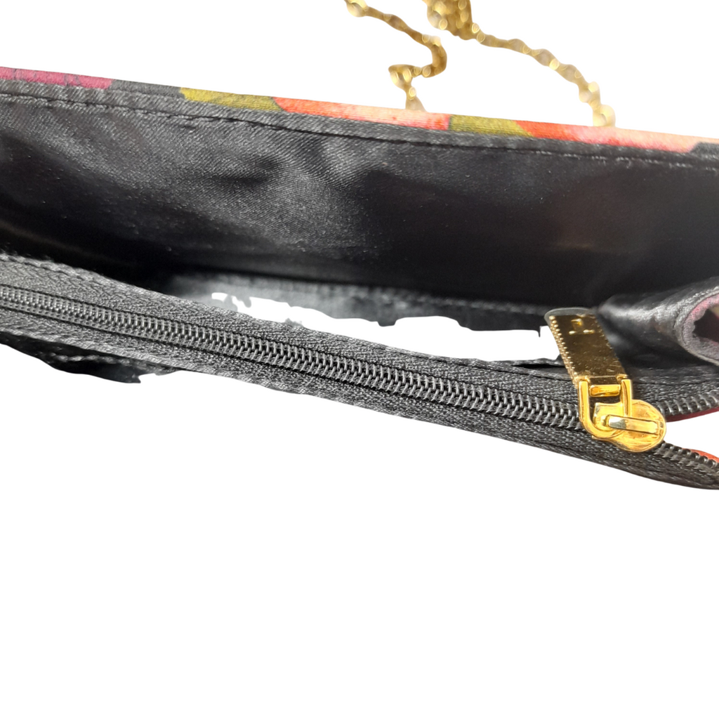 Ted Baker Mini Black Floral Printed Canvas Crossbody Bag | Pre Loved |