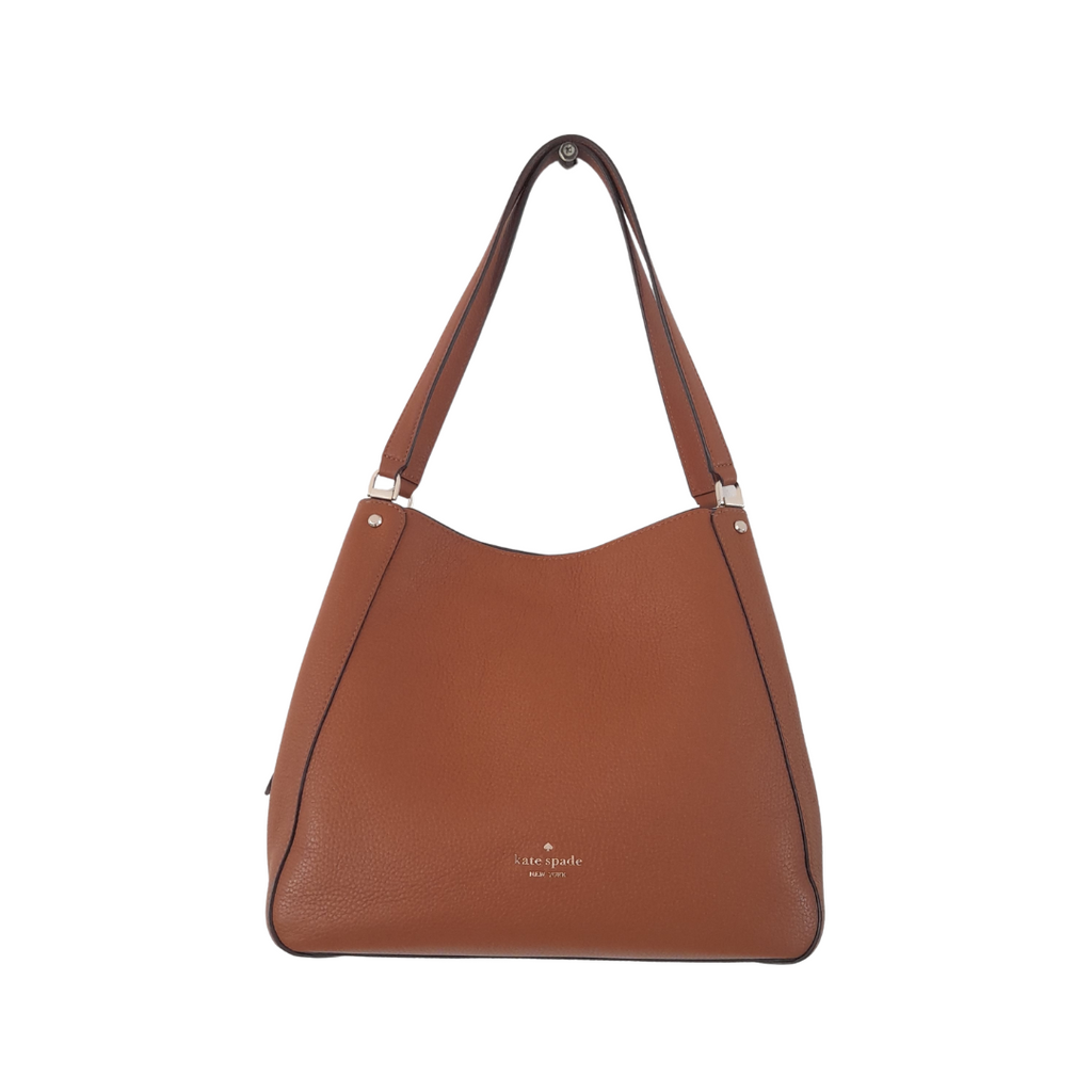 Kate Spade Tan Pebbled Leather 'Leila' Shoulder Bag | Like New |