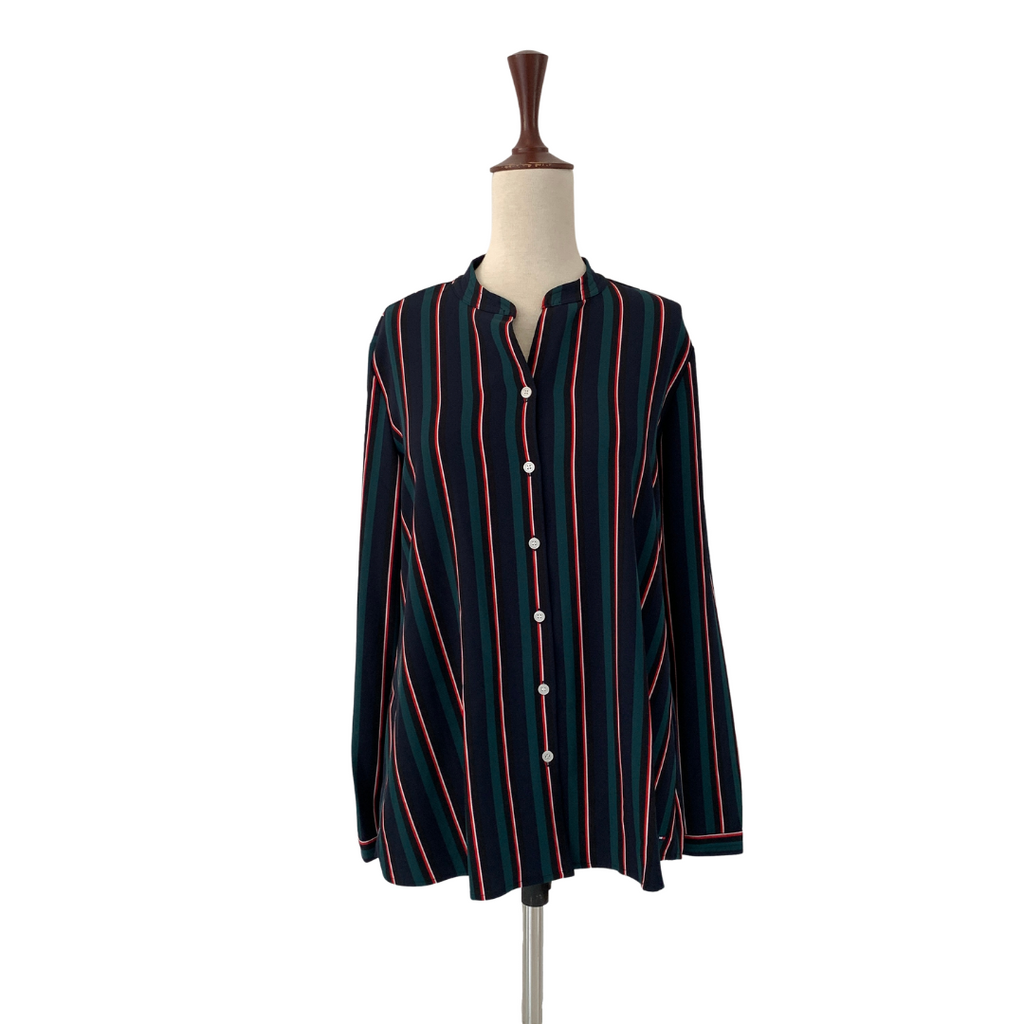 Tommy Hilfiger Green Striped Top | Brand New |