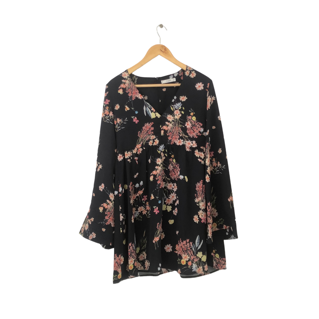 Mango Floral Long-sleeves Printed Dress | Gently Used |