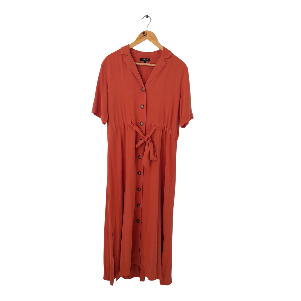 Selected Femme Orange Long Dress | Pre Loved |