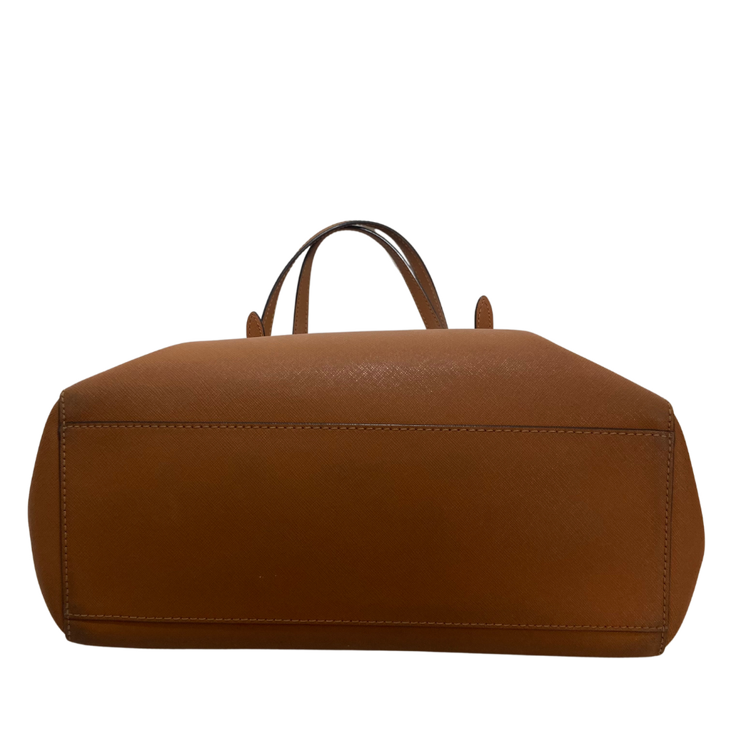 Tory Burch Brown Leather York Tote Bag | Pre Loved |