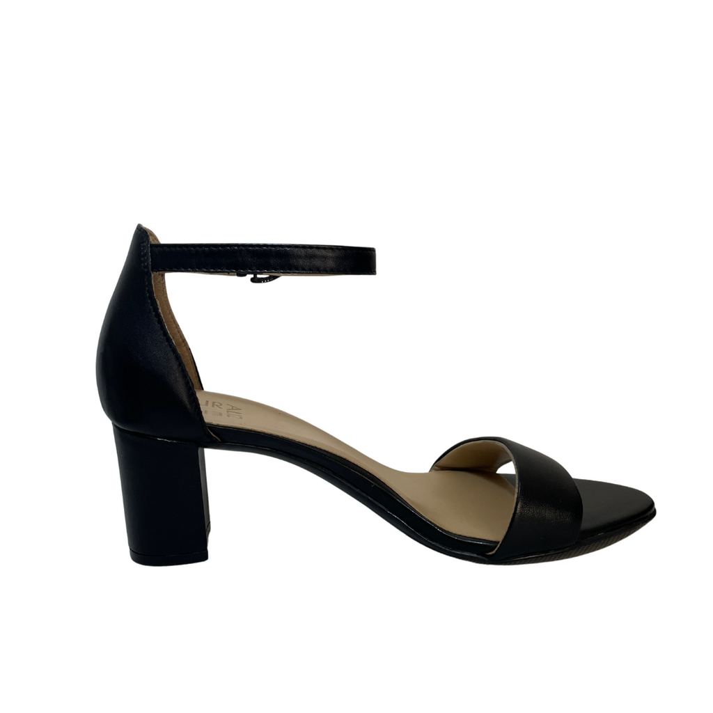 Naturalizer Black Block-Heel Sandals | Like New |