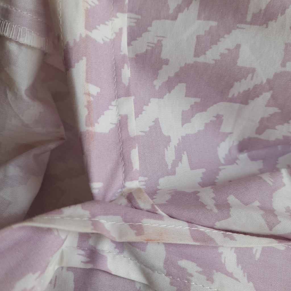 ZARA Pink & White Printed Knot Shirt | Pre Loved |