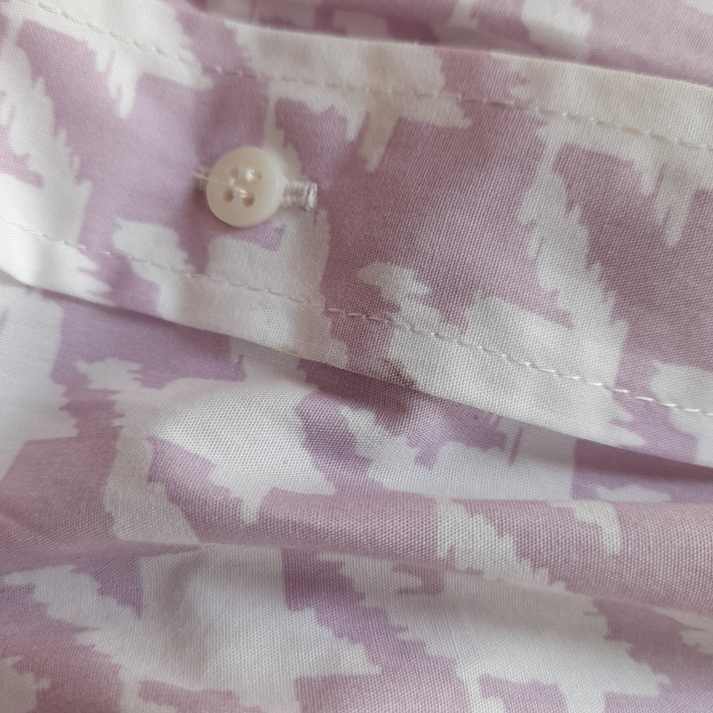 ZARA Pink & White Printed Knot Shirt | Pre Loved |