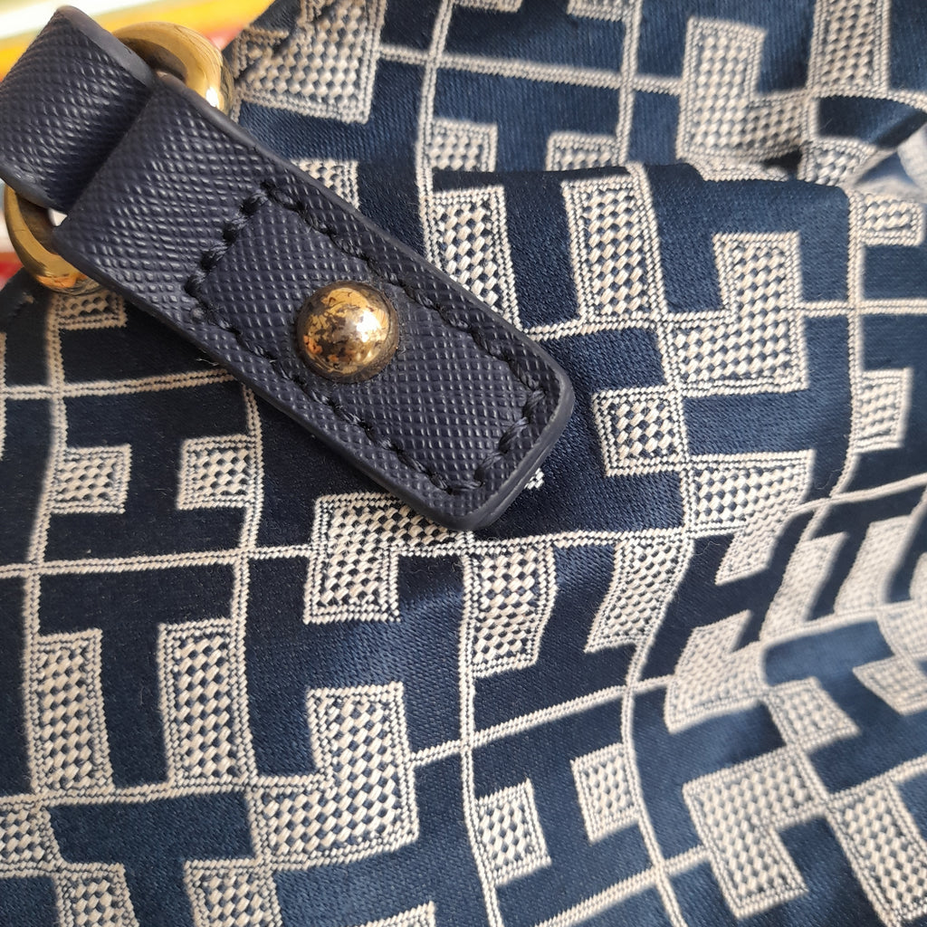 Tommy Hilfiger Navy Monogram Shoulder Bag | Pre Loved |