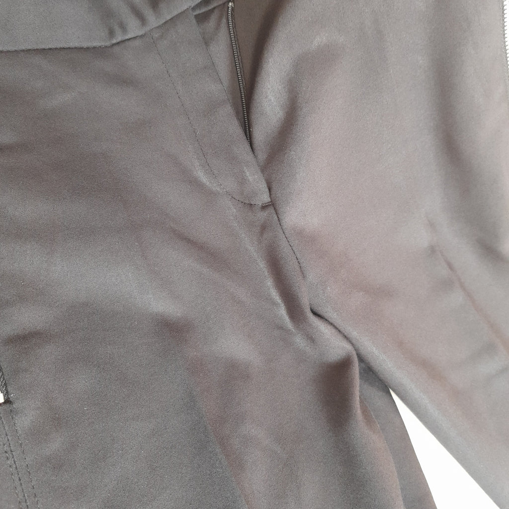 Mango Black Zipper Straight Leg Pants | Pre Loved |