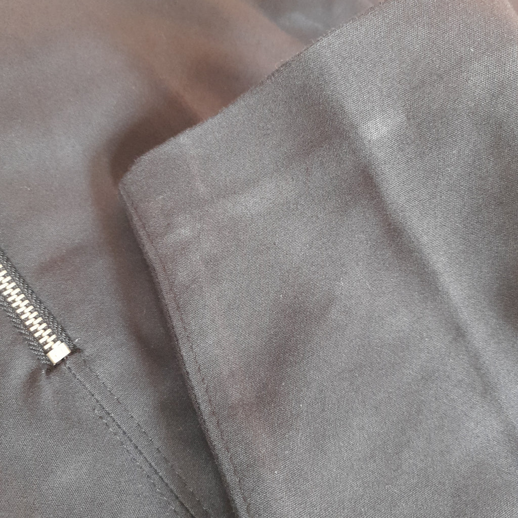 Mango Black Zipper Straight Leg Pants | Pre Loved |