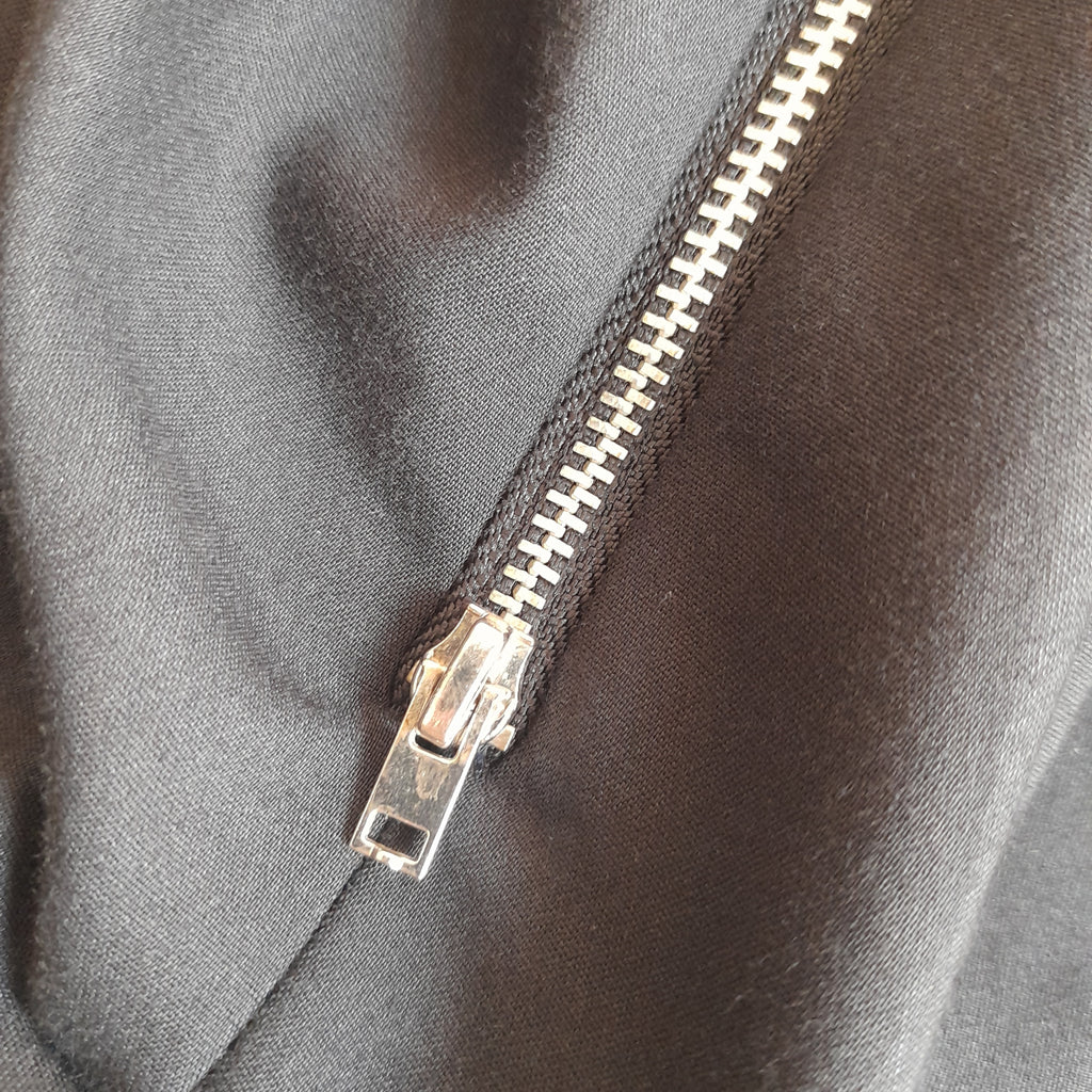 Mango Black Zipper Straight Leg Pants | Pre Loved |