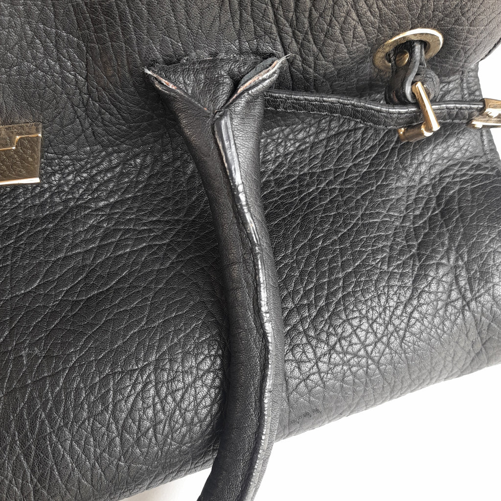 Jimmy Choo Black Leather 'Rosalie' Bag | Pre Loved |