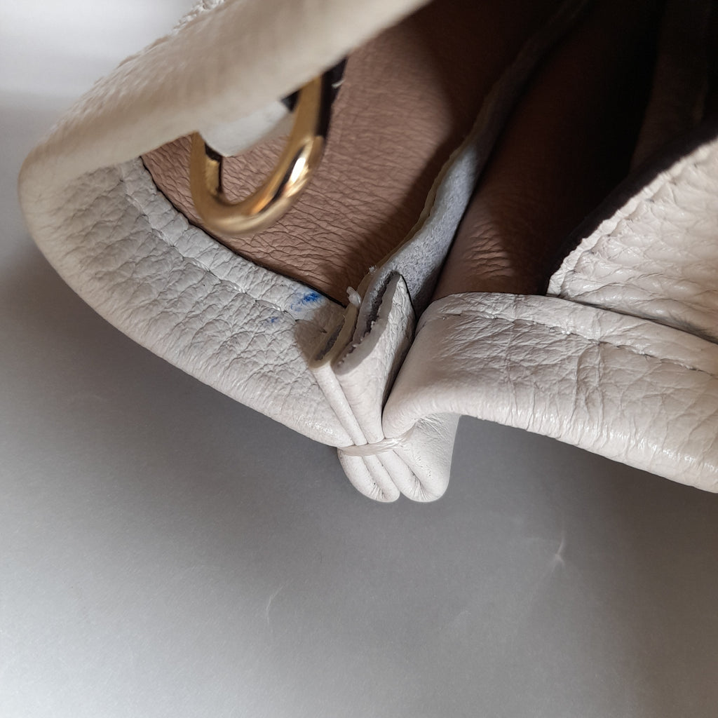 Marc Jacobs White Small Leather 'The Tote Bag' | Pre Loved |