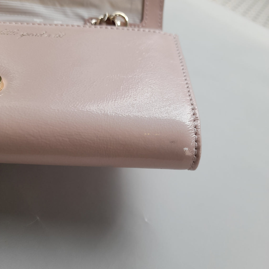 Ted Baker Light Pink Patent Wallet-On-Chain | Gently Used |