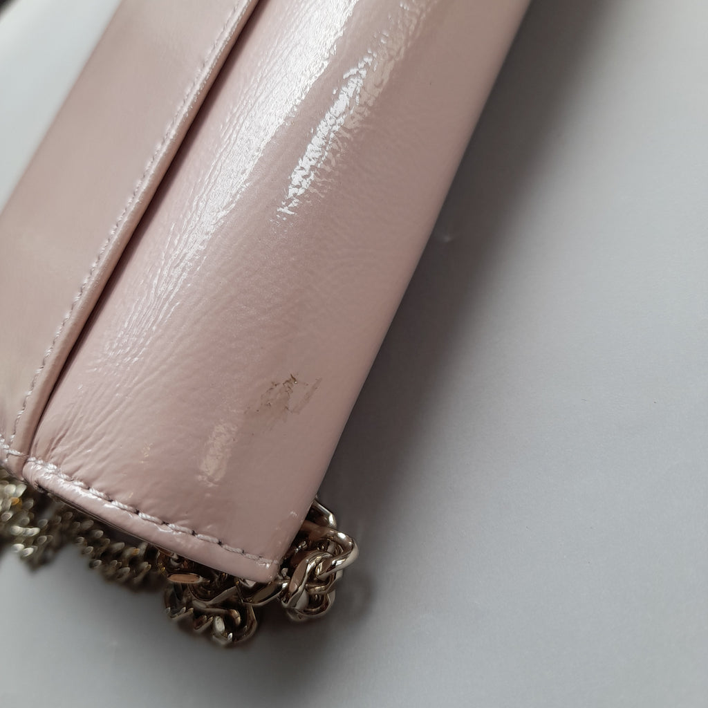 Ted Baker Light Pink Patent Wallet-On-Chain | Gently Used |