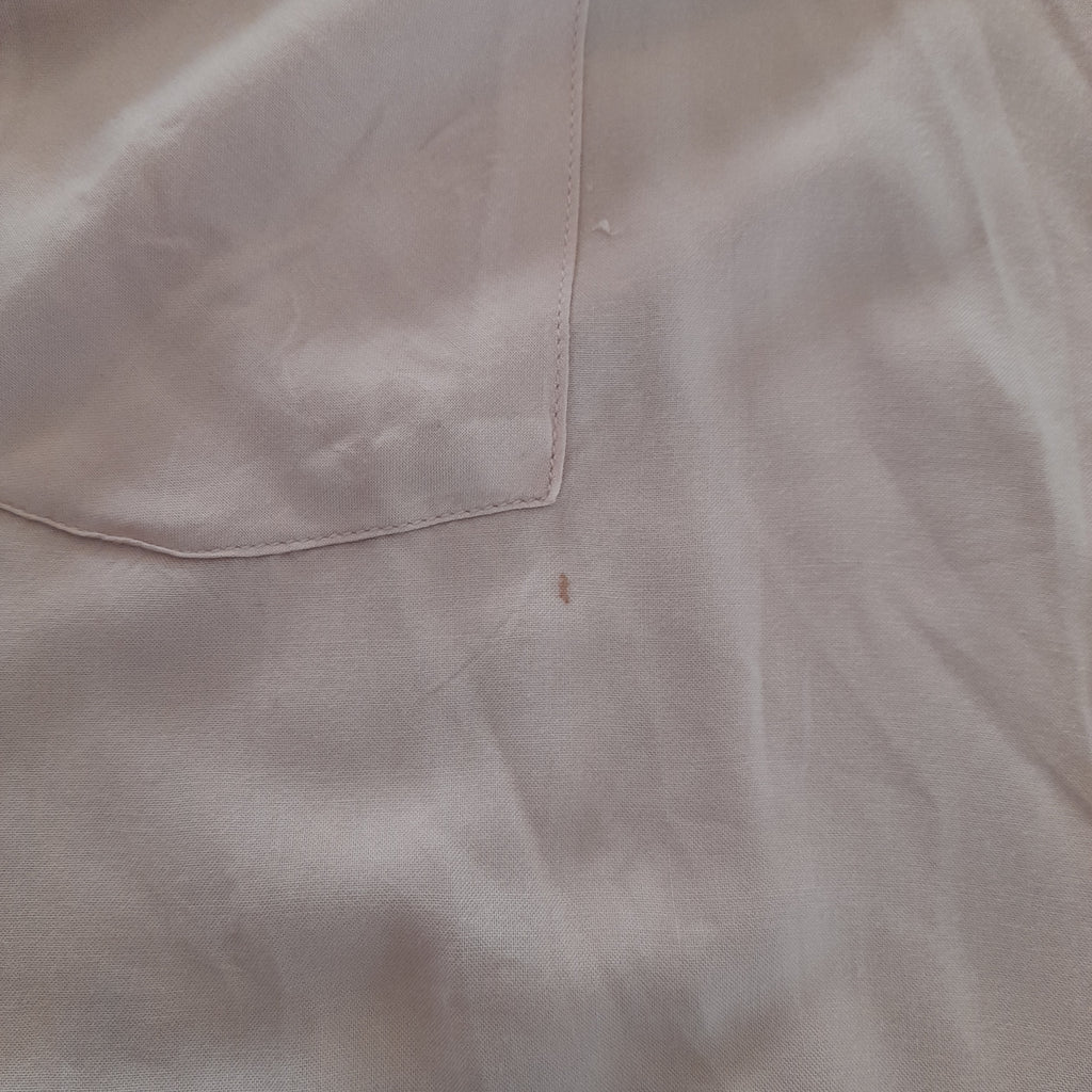 H&M Light Pink Sleeveless Collared Shirt | Pre Loved |