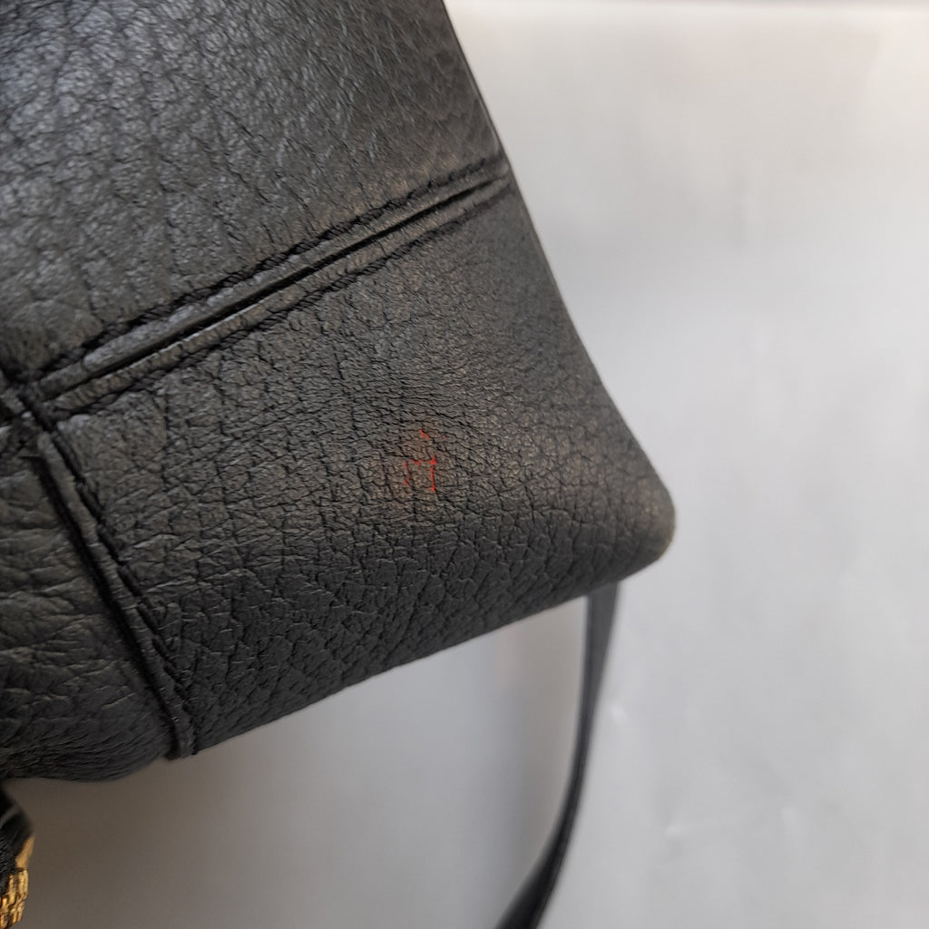 Kate Spade Black Pebbled Leather Foldover Crossbody Bag | Pre Loved |