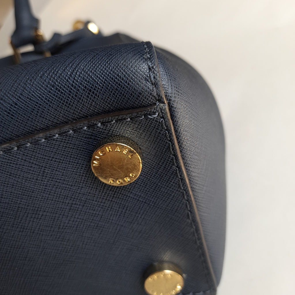 Michael Kors Navy 'Sutton' Satchel | Pre Loved |