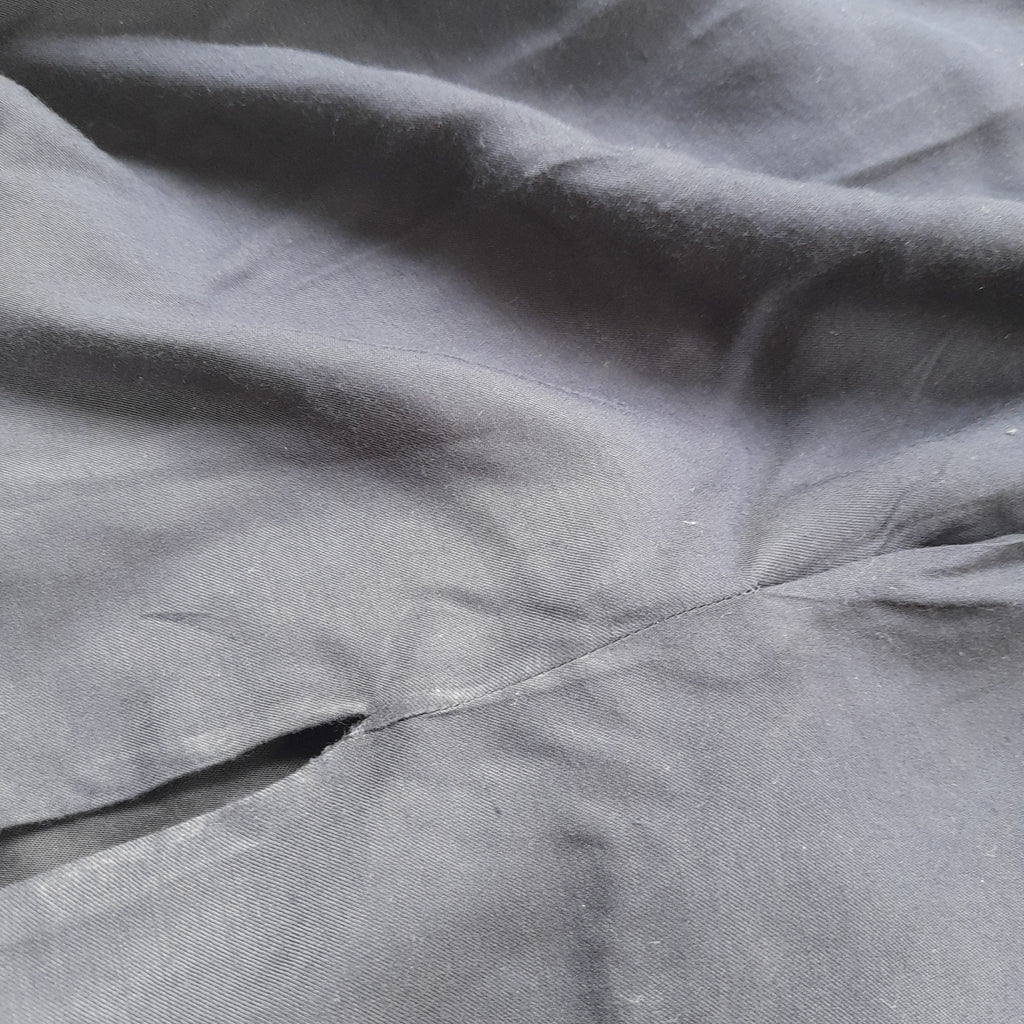 Massimo Dutti Navy Blue V-neck Top | Pre loved |