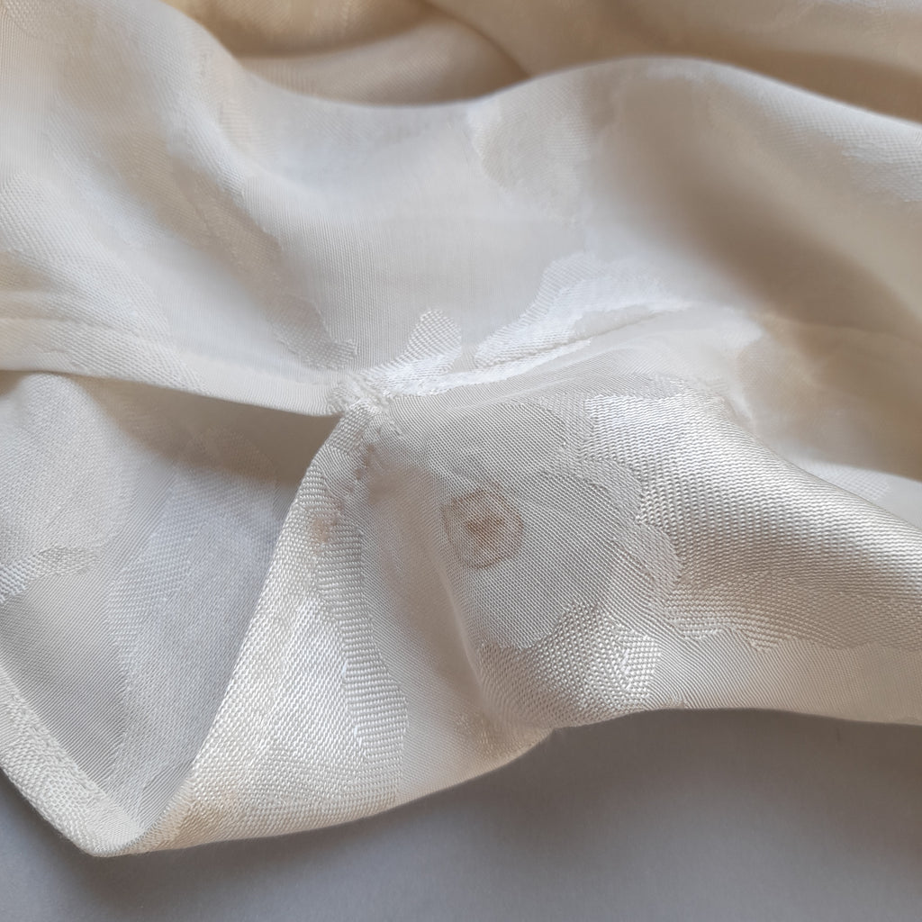 H&M Cream Satin Long Dress | Pre Loved |