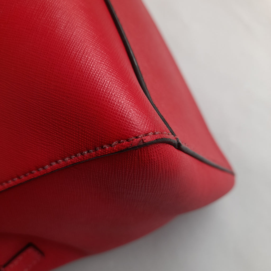 Kate Spade Red Leather Satchel | Pre Loved |