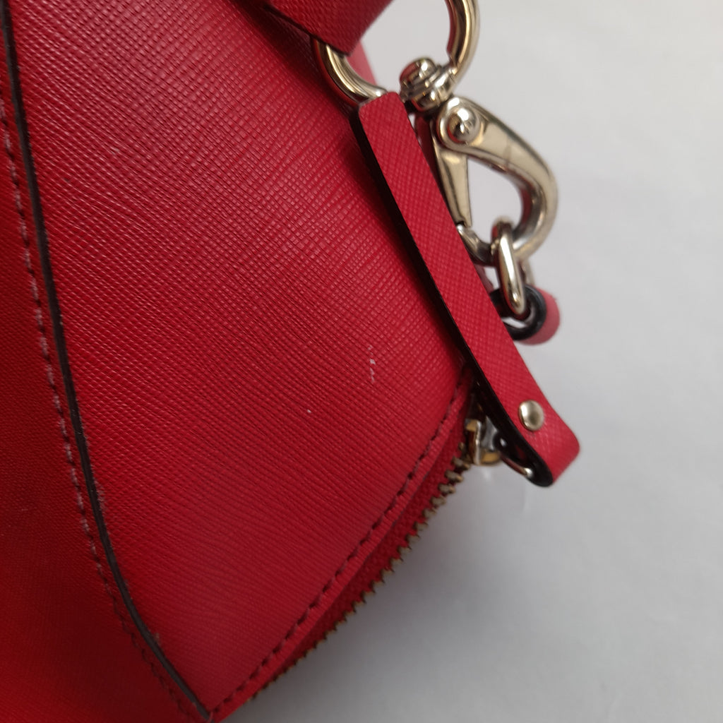Kate Spade Red Leather Satchel | Pre Loved |