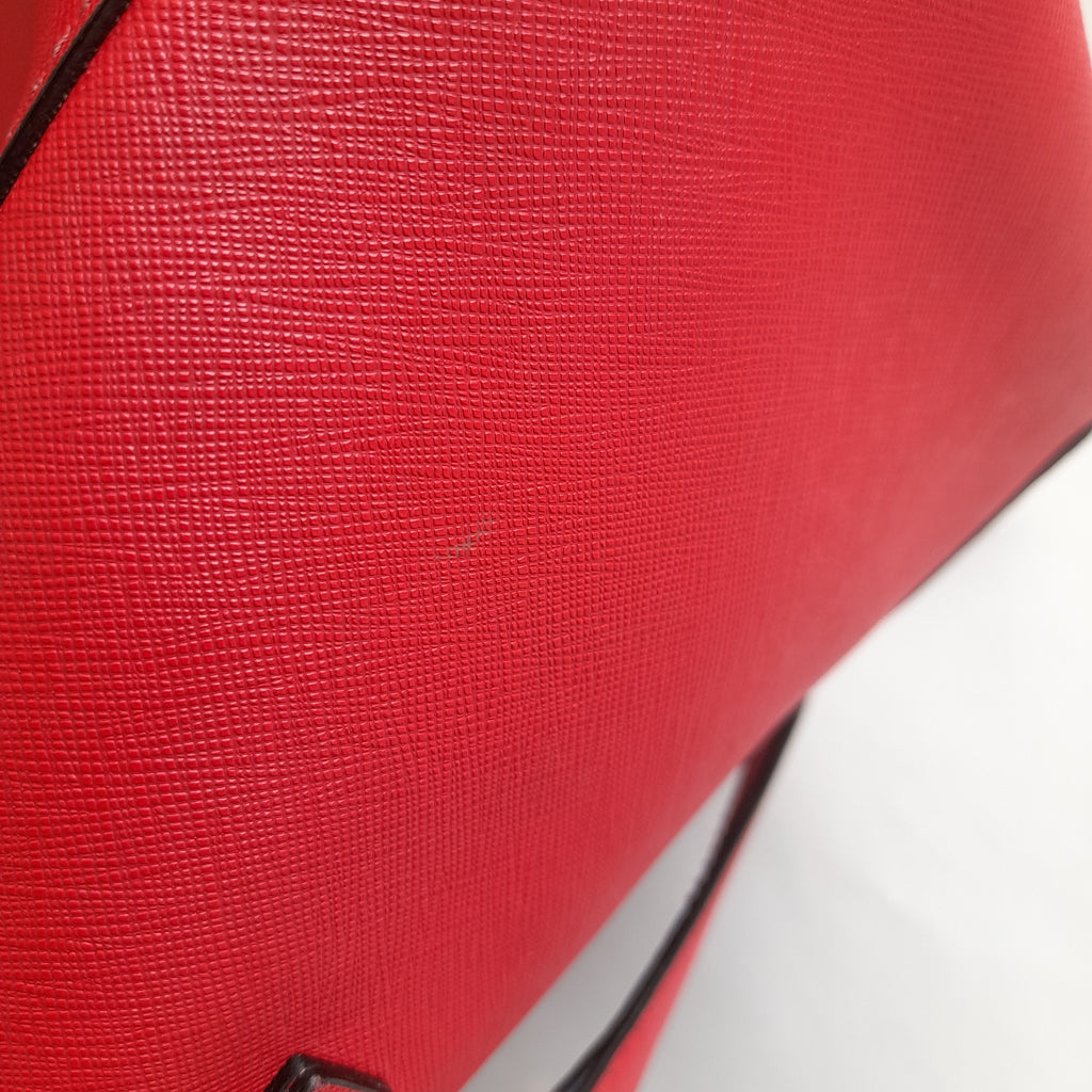 Kate Spade Red Leather Satchel | Pre Loved |