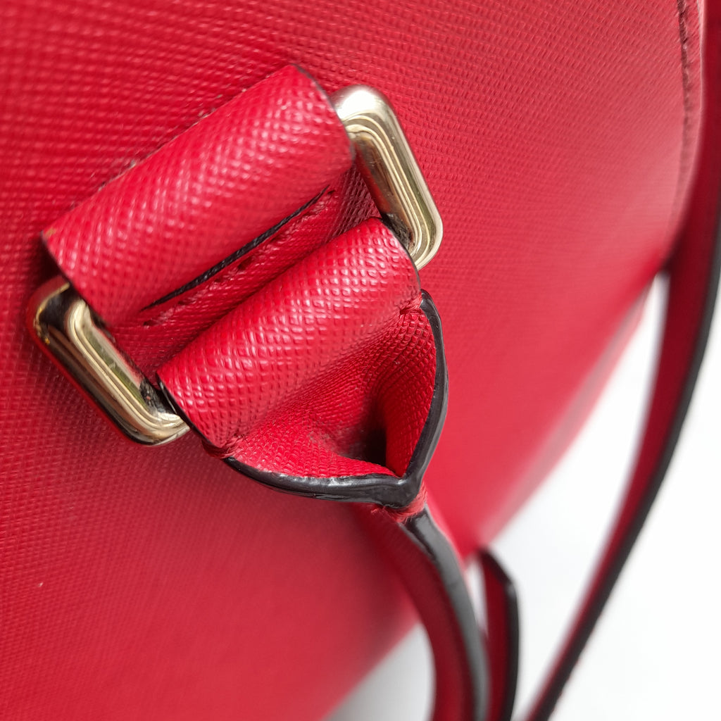 Kate Spade Red Leather Satchel | Pre Loved |