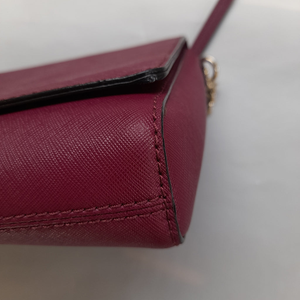 Kate Spade Putnam Drive 'Lizz' Purple Leather Shoulder Bag | Gently Used |