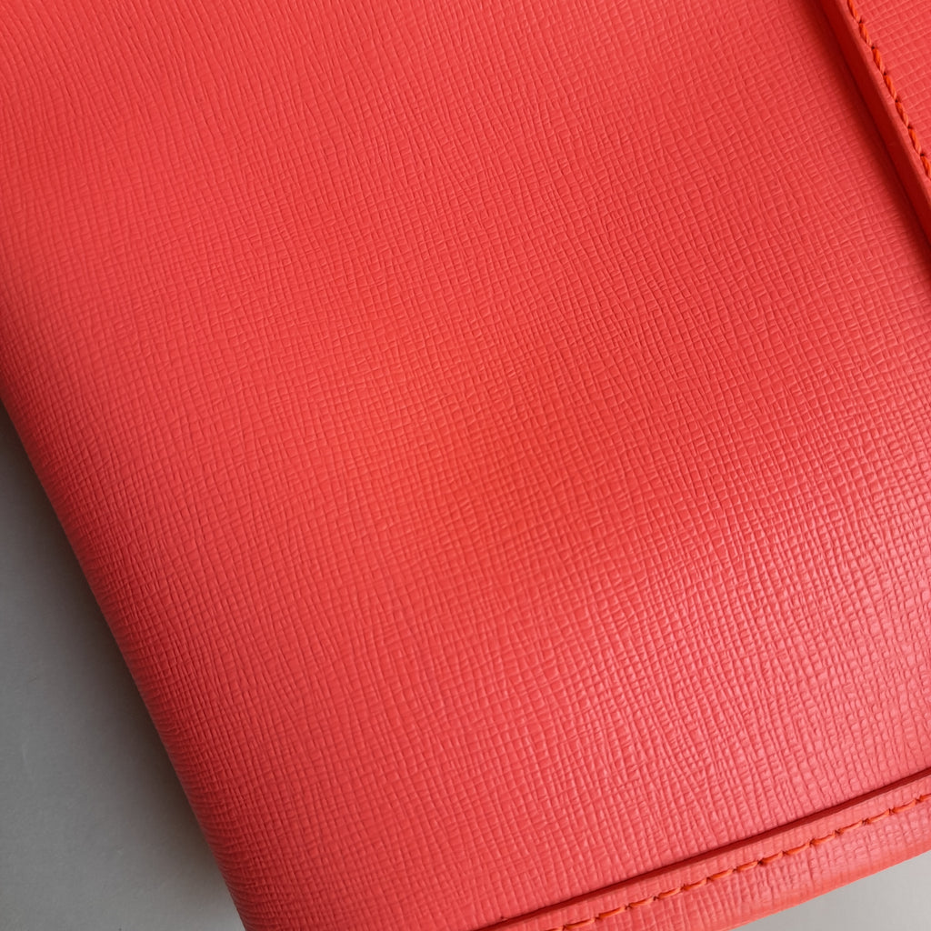 Ted Baker Coral Pink Leather Tote | Pre Loved |