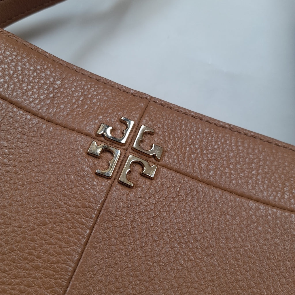 Tory Burch Tan Leather 'Ivy' Small Crossbody Bag | Pre Loved |