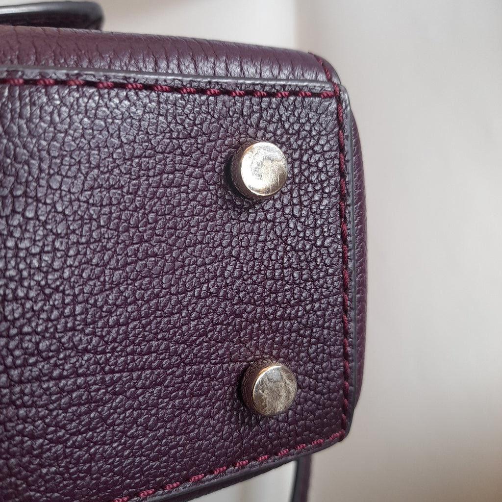 Kate Spade Purple Leather Patchwork Satchel | Gently Used |