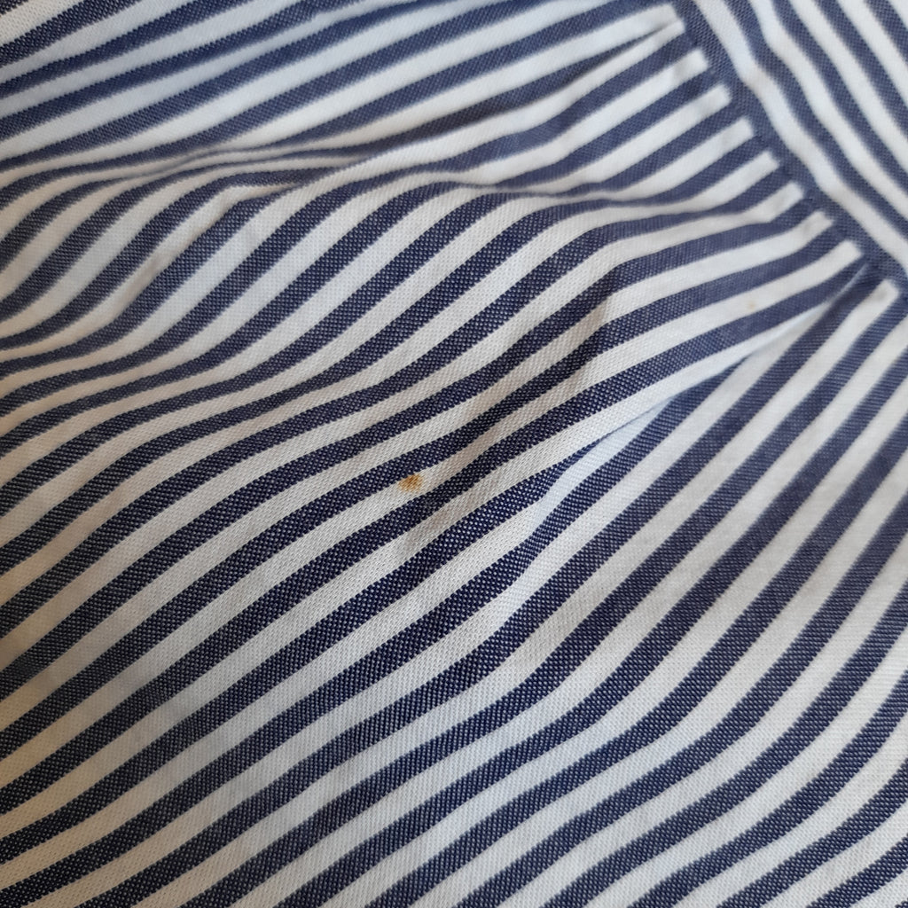 ZARA Blue and White Striped Front Knot Top | Brand New |