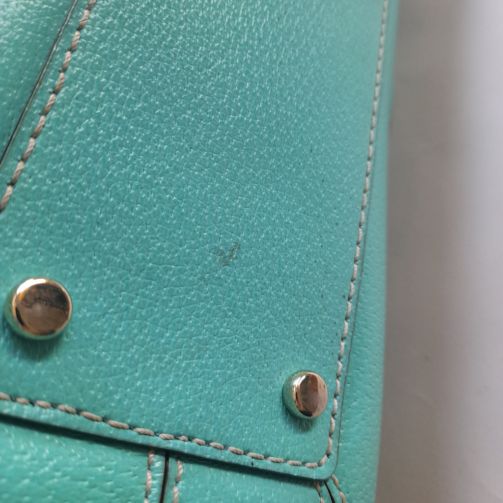 Kate Spade Teal Leather Shoulder Bag | Gently Used |