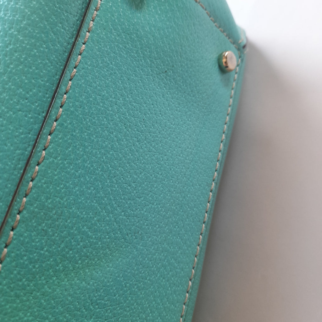 Kate Spade Teal Leather Shoulder Bag | Gently Used |