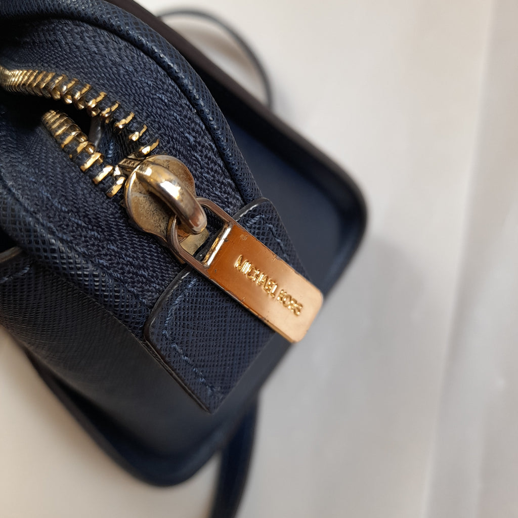 Michael Kors Navy Blue 'Selma' Satchel | Gently Used |
