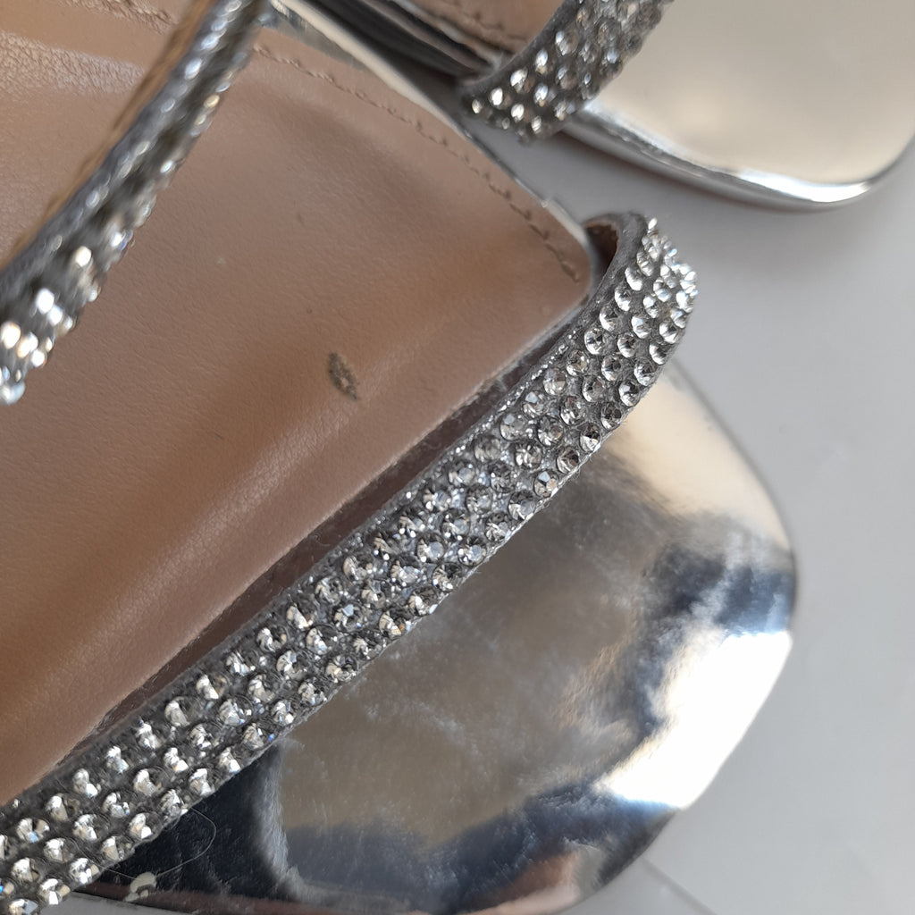 Steve Madden 'Noelle' Rhinestone Strappy Heels | Gently Used |