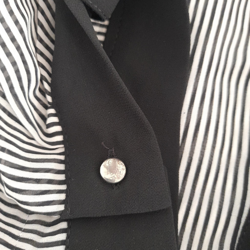 Wallis Black & White Striped Blouse | Brand New |