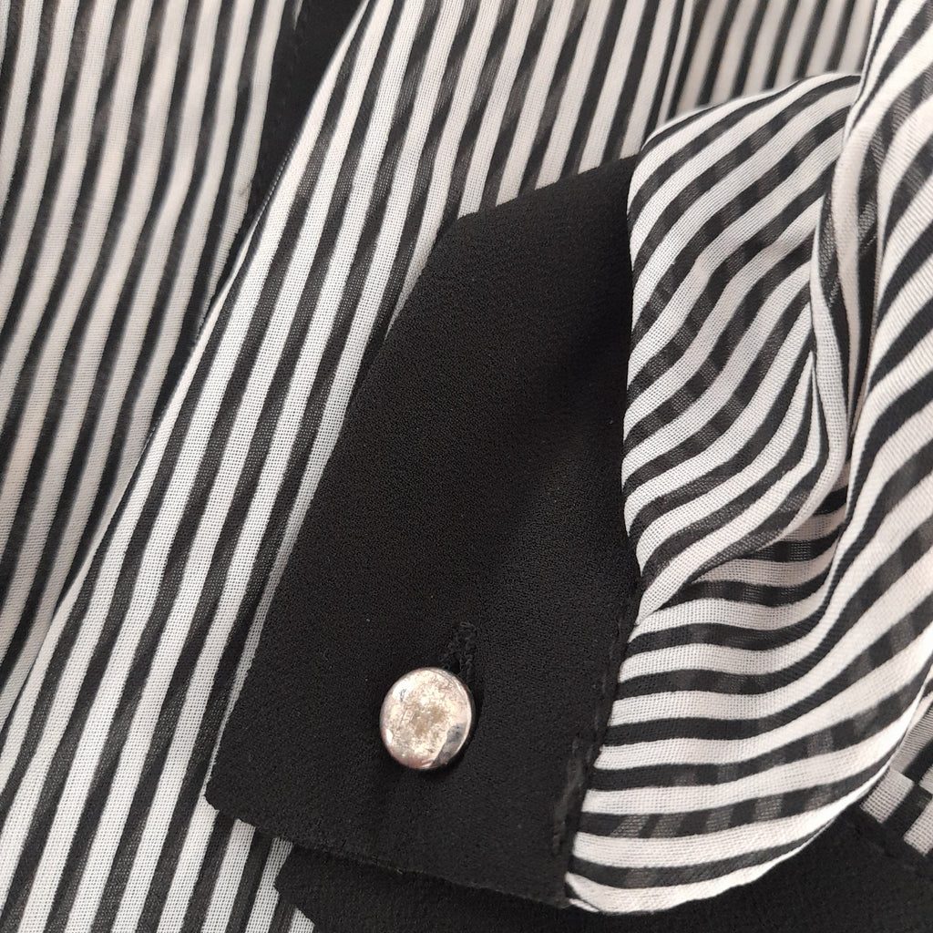 Wallis Black & White Striped Blouse | Brand New |