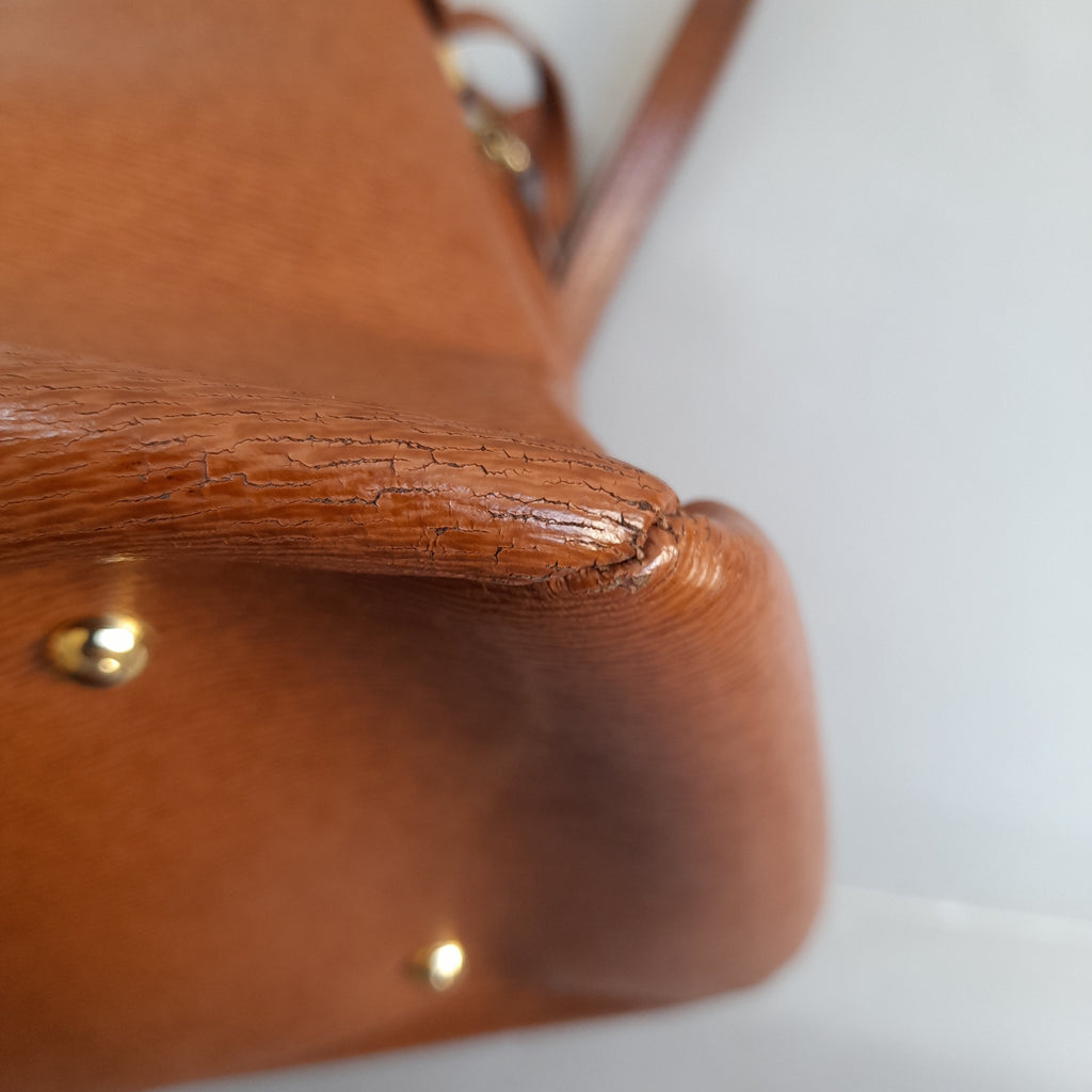 Ralph Lauren Brown Leather Satchel | Pre Loved |