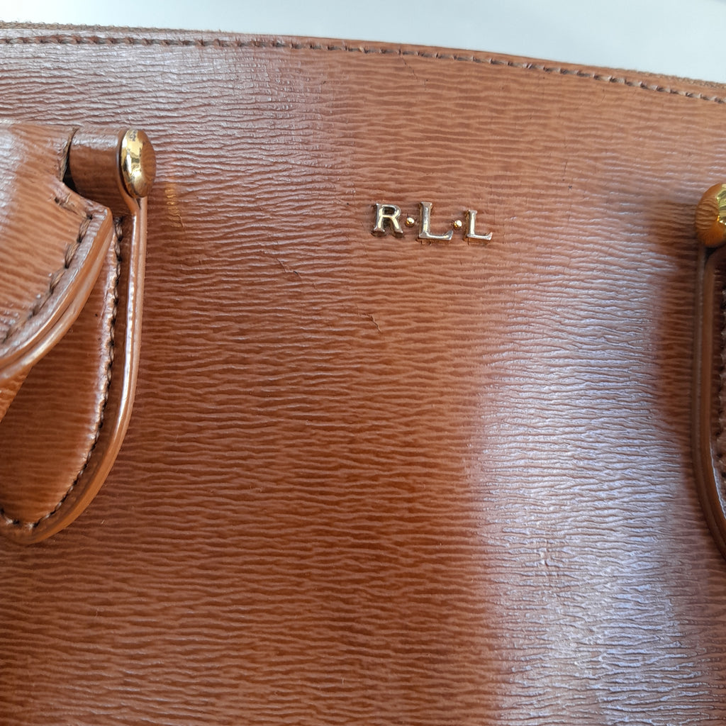 Ralph Lauren Brown Leather Satchel | Pre Loved |