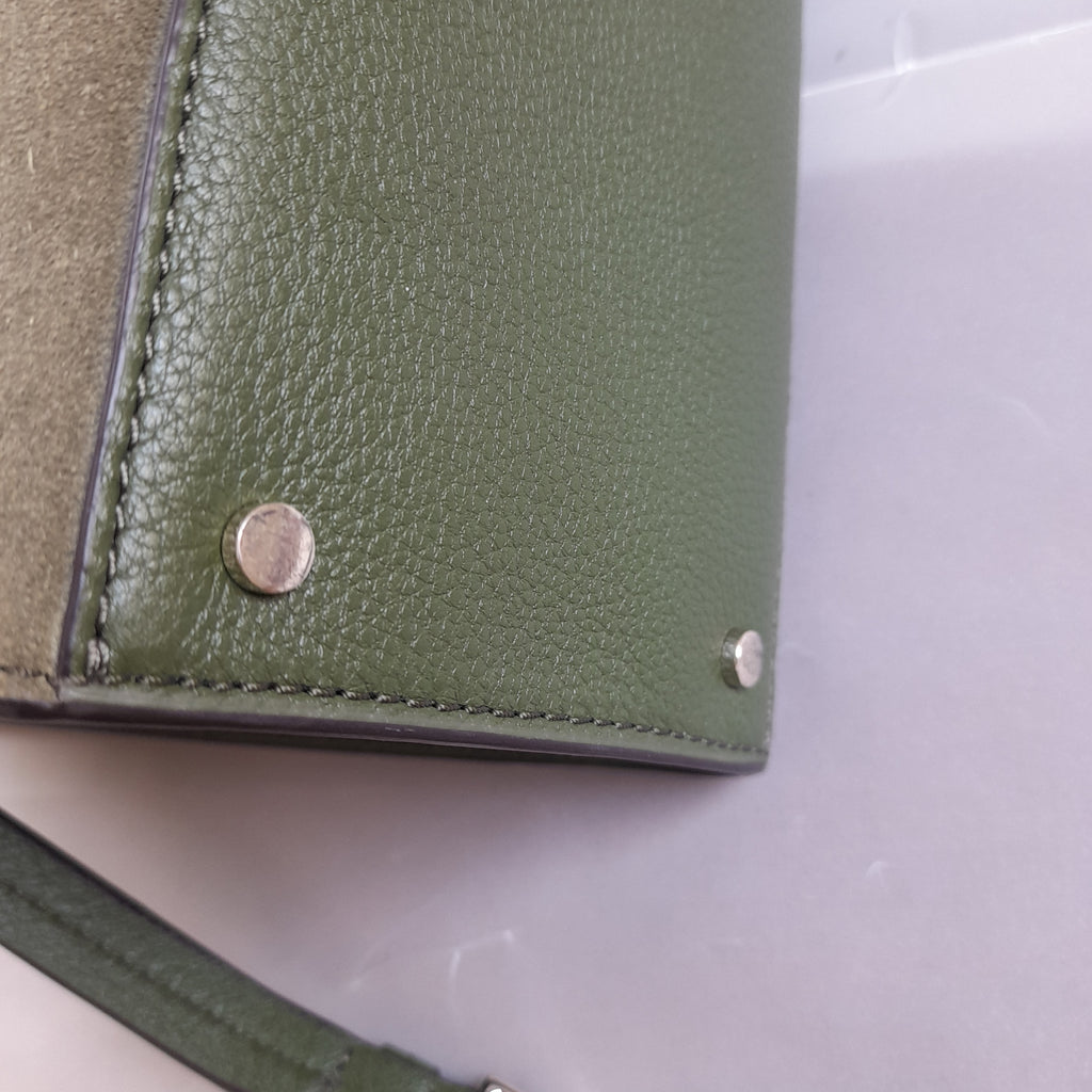 Kate Spade Army Green 'Hayes' Suede Small Satchel | Gently Used |