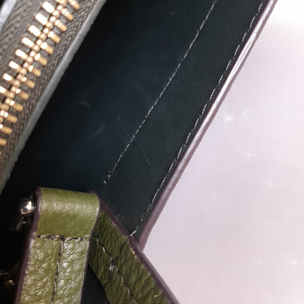 Kate Spade Army Green 'Hayes' Suede Small Satchel | Gently Used |