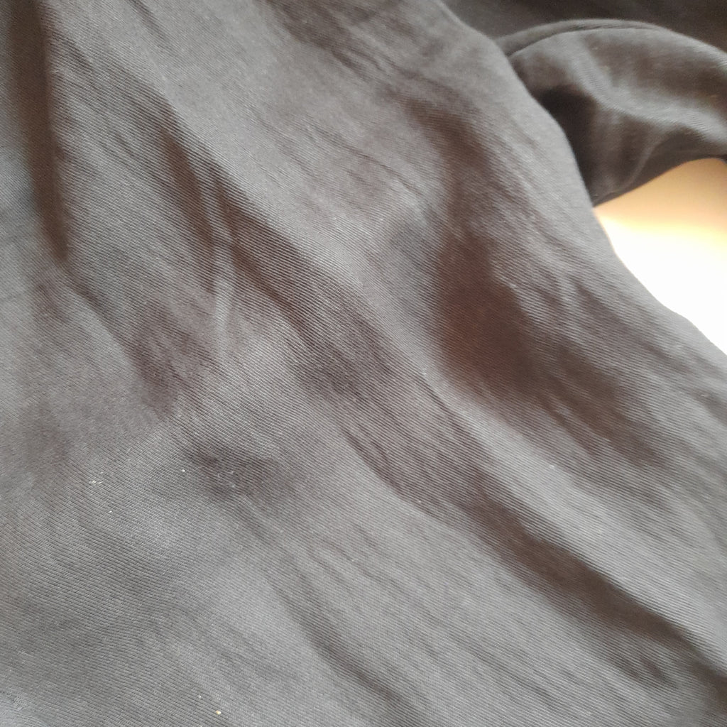 ZARA Black Wide Leg Elastic Waist Pants | Pre Loved |