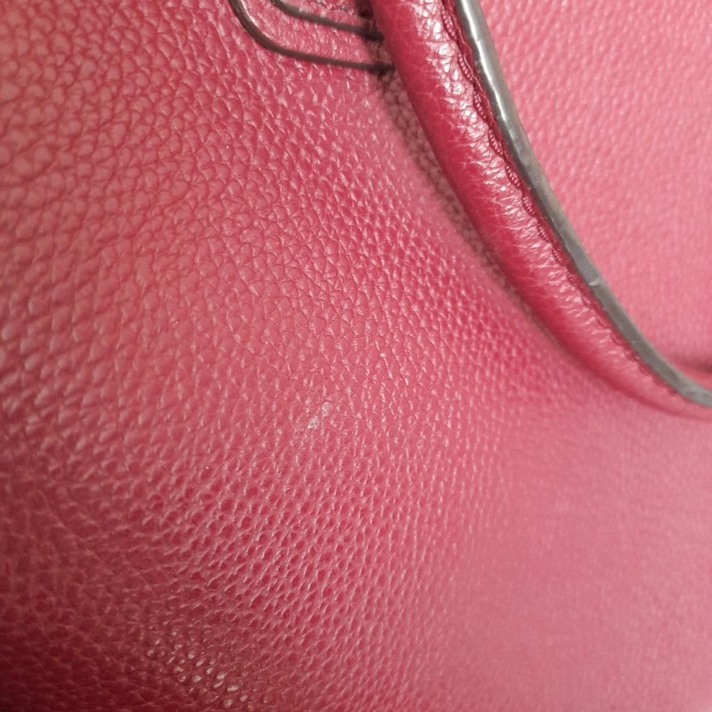 Michael Kors Maroon Pebbled Leather Mercer Satchel | Pre Loved |