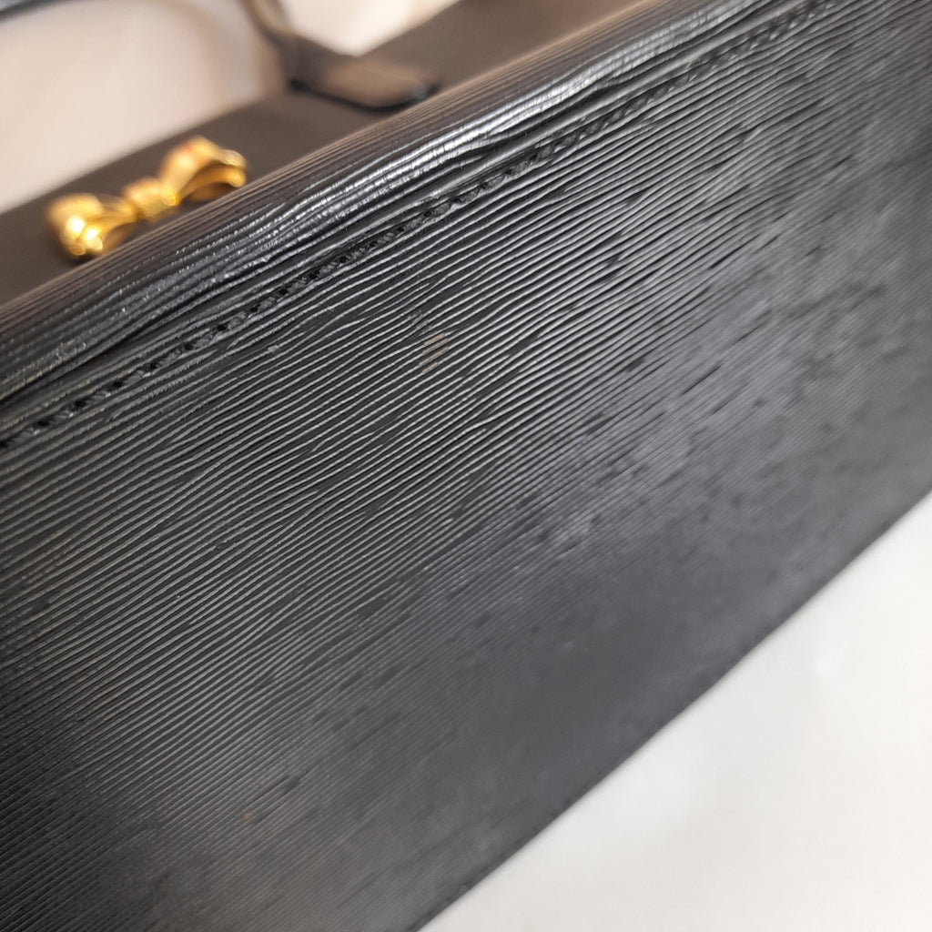 Ted Baker Black Leather Shoulder Bag | Pre Loved |