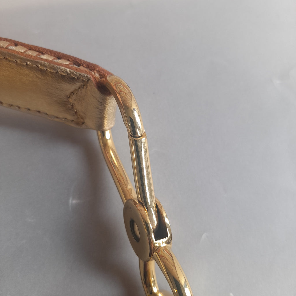 Ralph Lauren Gold Woven Belt | Pre Loved |