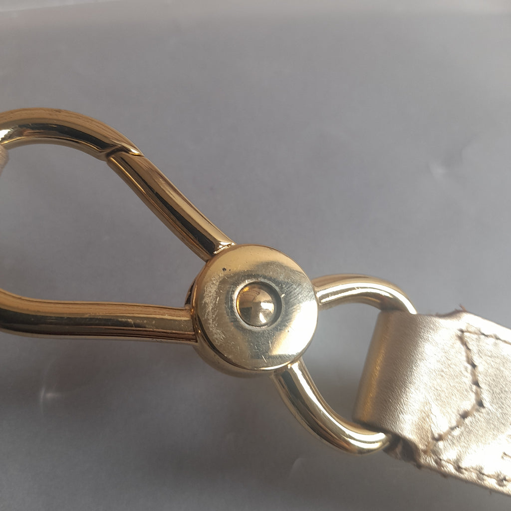 Ralph Lauren Gold Woven Belt | Pre Loved |