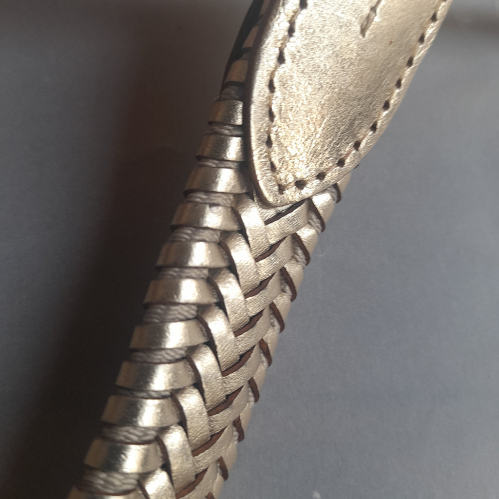 Ralph Lauren Gold Woven Belt | Pre Loved |