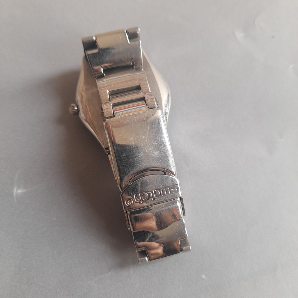 Swatch Round Dial Silver Bracelet Watch | Pre Loved |